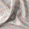 Printed Cotton BERRIES Gray / Red